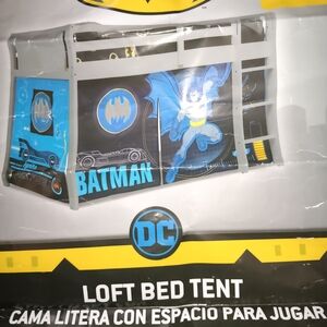 DC Batman Blue and Black Loft Bed Tent